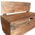 Banco de madera maciza de caoba 86x40x60