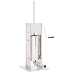 Embutidora manual de acero inoxidable plateado 5