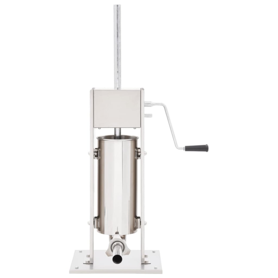 Embutidora manual de acero inoxidable plateado 5