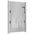 Puerta de jardín acero corten diseño hierba 105x130