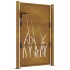 Puerta de jardín acero corten diseño hierba 105x130