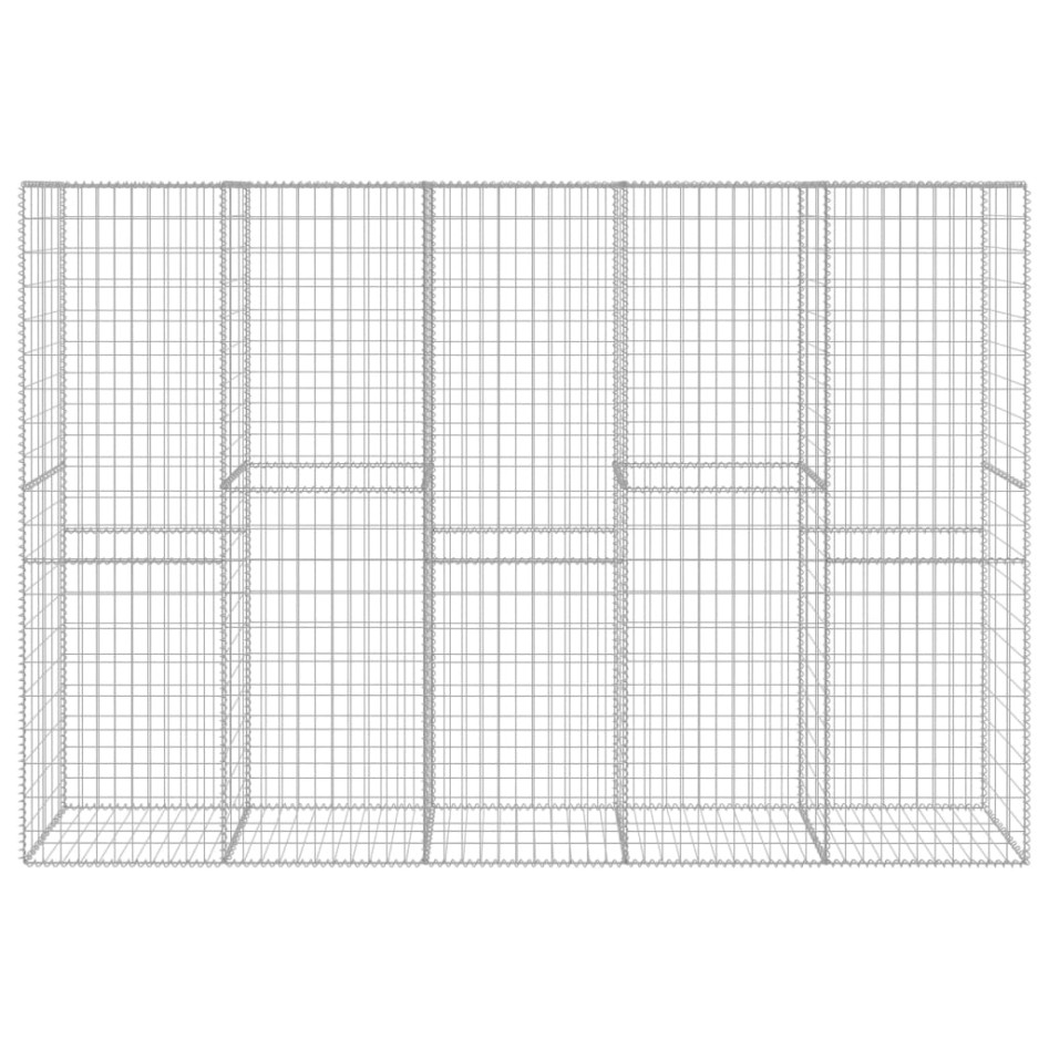 Muro de gaviones con cubierta acero galvanizado 300x50x200