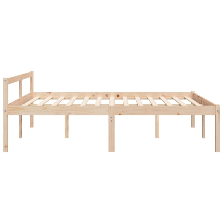 Cama para personas mayores madera maciza de pino 160x200