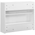Armario de baño con espejo MDF blanco 80x15x60