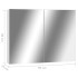 Armario de baño con espejo MDF blanco 80x15x60