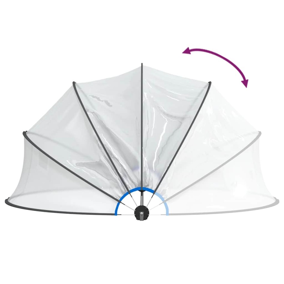 Cúpula para piscina redonda PVC 467x234