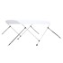 Toldo Bimini de 2 arcos blanco 180x150x110