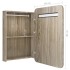 Armario de baño con espejo color roble 60x11x80