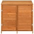 Cobertizo de jardín madera de abeto maciza marrón 102x52x112