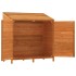Cobertizo de jardín madera de abeto maciza marrón 102x52x112