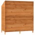 Cobertizo de jardín madera de abeto maciza marrón 102x52x112