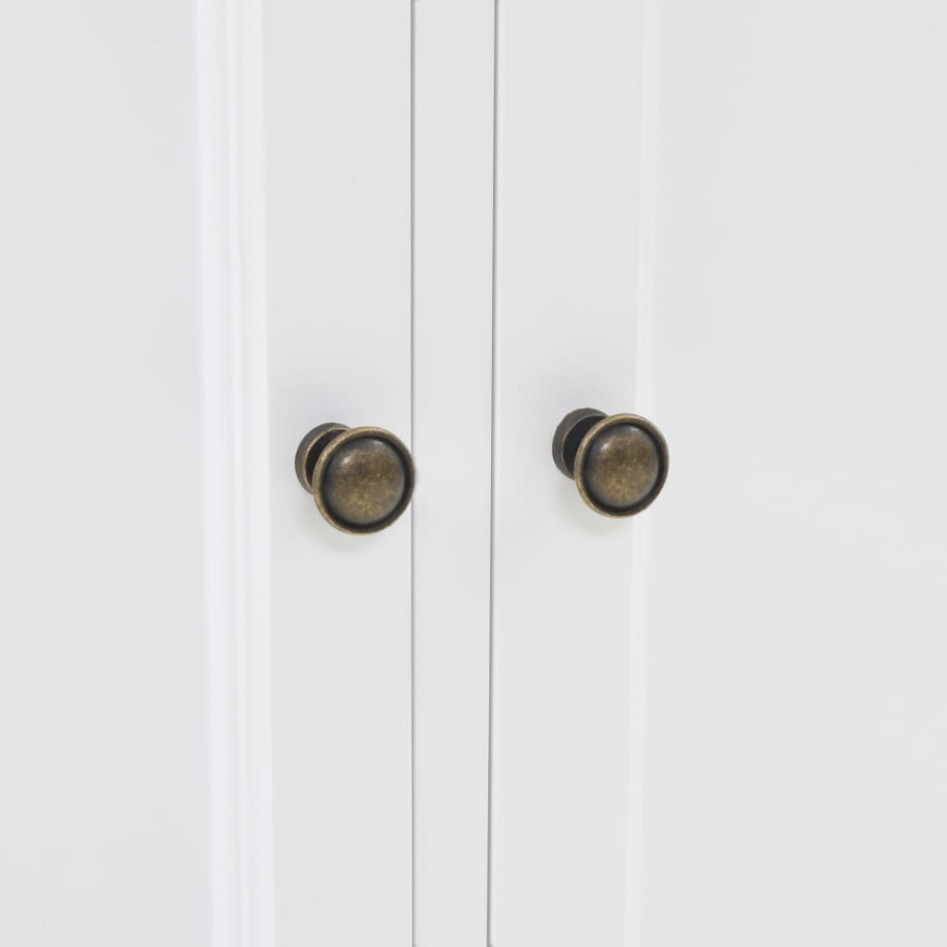 Aparador galés con 4 puertas MDF y madera de pino 80x40x180