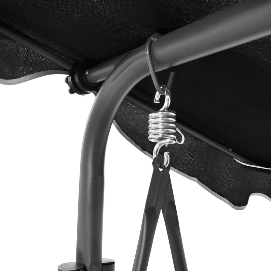 Banco columpio de jardín con dosel