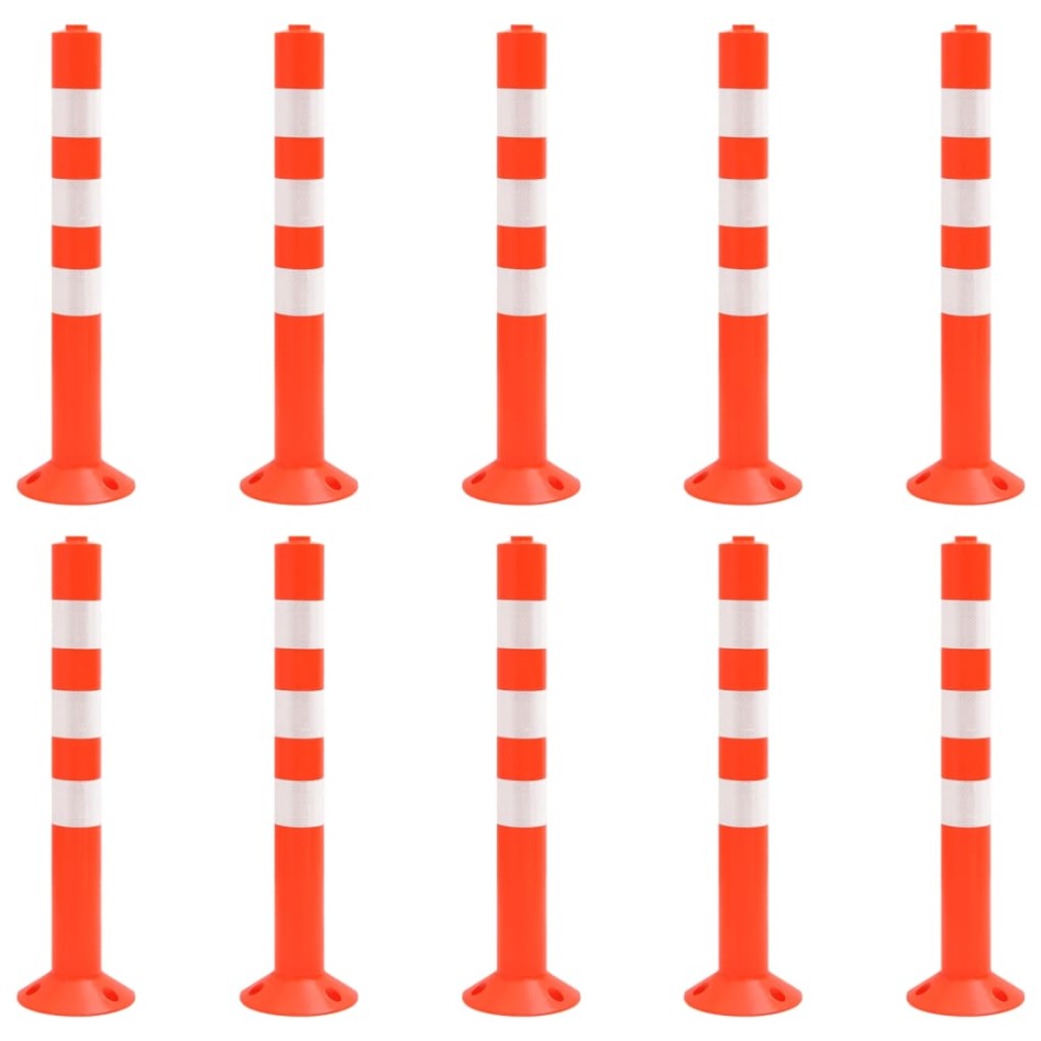 Bolardos de control de tráfico 10 unidades PE 75