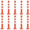 Bolardos de control de tráfico 10 unidades PE 75 cm