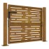 Puerta de jardín acero corten diseño cuadrado 105x105