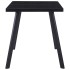 Mesa de comedor de vidrio templado negro 140x70x75