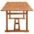 Mesa de comedor jardín 220x90x75 cm madera maciza de