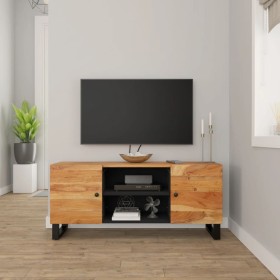 Mueble de TV madera maciza de acacia 105x33x46