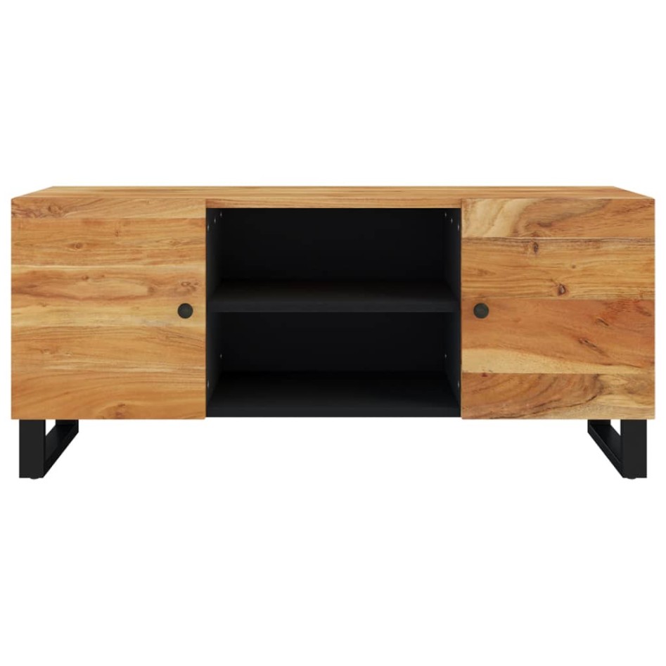 Mueble de TV madera maciza de acacia 105x33x46