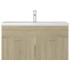 Mueble con lavabo madera de ingeniería roble
