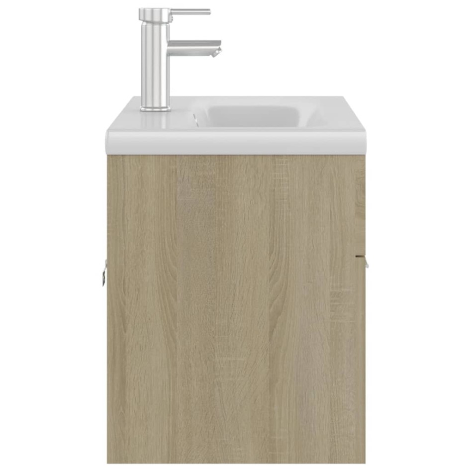 Mueble con lavabo madera de ingeniería roble