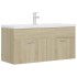 Mueble con lavabo madera de ingeniería roble