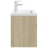 Mueble con lavabo madera de ingeniería roble