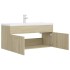 Mueble con lavabo madera de ingeniería roble