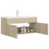 Mueble con lavabo madera de ingeniería roble