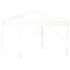 Carpa para fiestas plegable con paredes laterales blanca 3x3