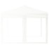 Carpa para fiestas plegable con paredes laterales blanca 3x3