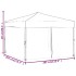 Carpa para fiestas plegable con paredes laterales blanca 3x3