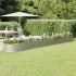 Jardinera arriate acero recubrimiento polvo plata 512x80x36