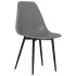 Sillas de comedor 4 unidades gris