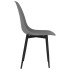 Sillas de comedor 4 unidades gris