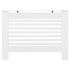 Cubierta para radiador MDF blanco 112x19x81,5