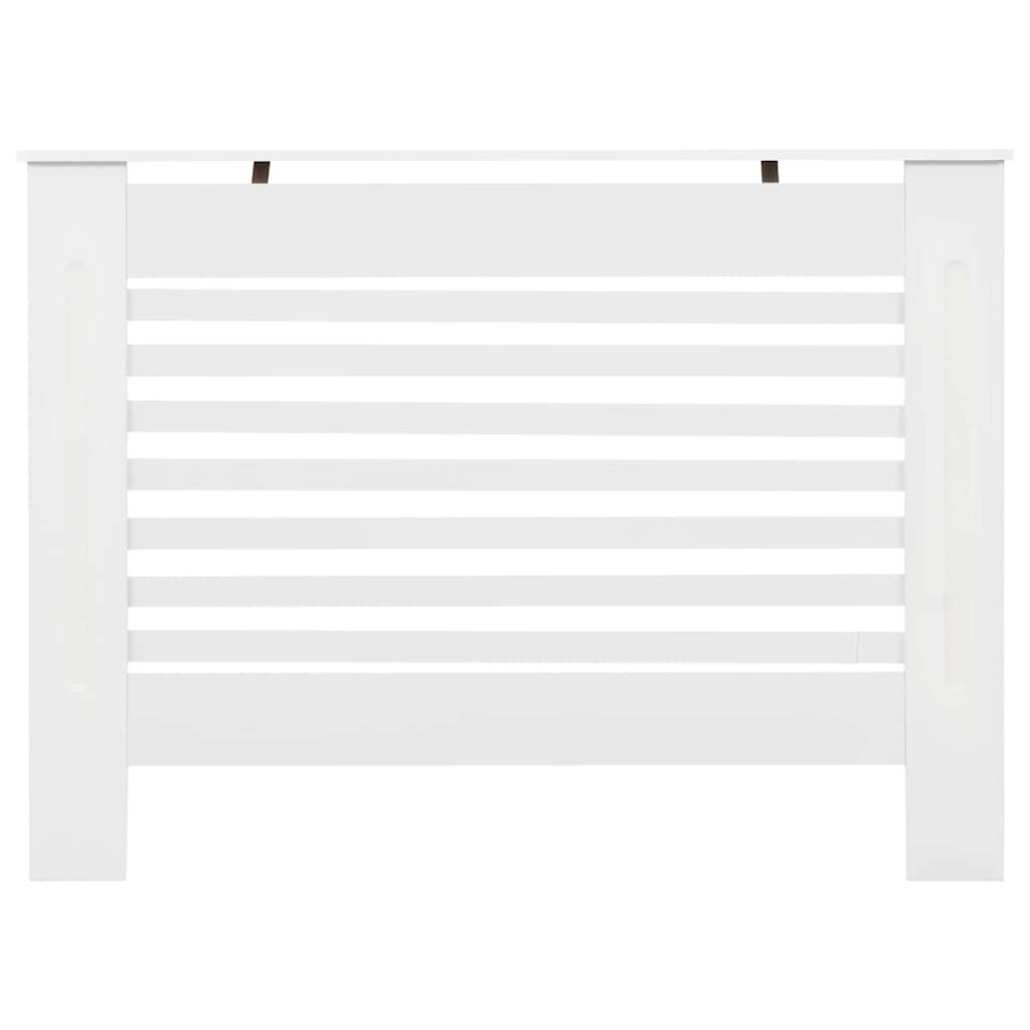 Cubierta para radiador MDF blanco 112x19x81,5