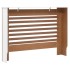 Cubierta para radiador MDF blanco 112x19x81,5