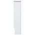 Cubierta para radiador MDF blanco 112x19x81,5