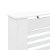 Cubierta para radiador MDF blanco 112x19x81,5