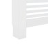 Cubierta para radiador MDF blanco 112x19x81,5