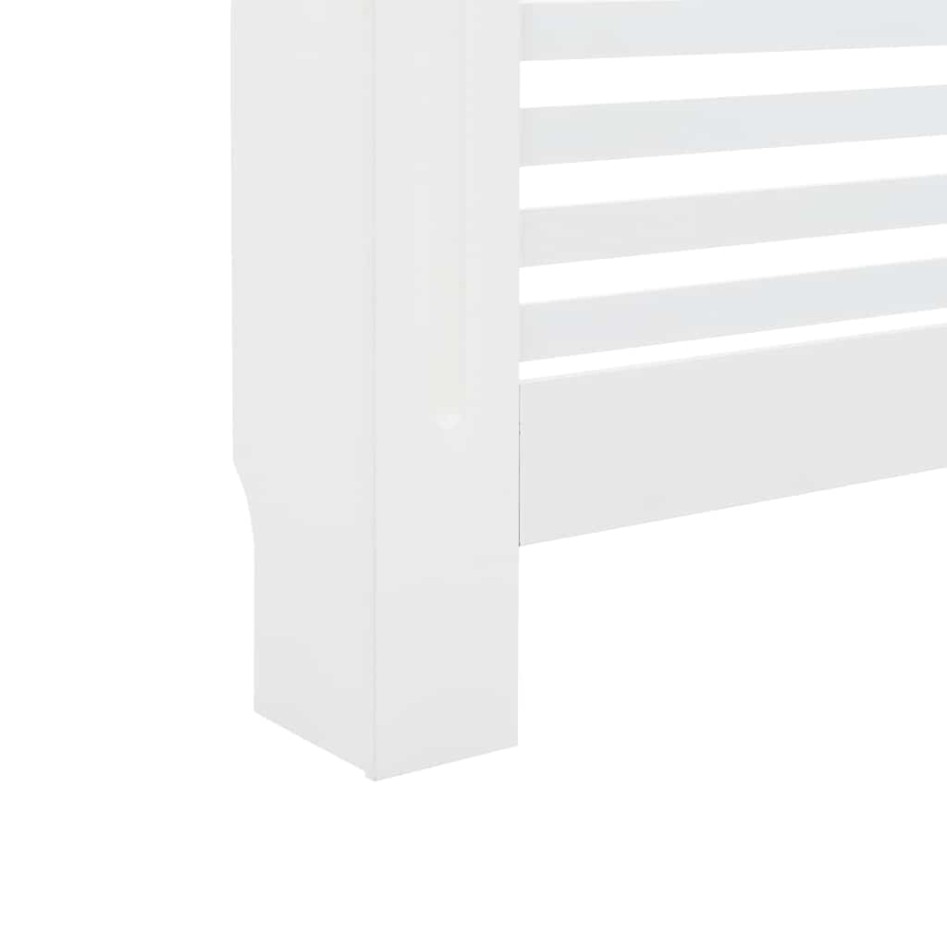 Cubierta para radiador MDF blanco 112x19x81,5