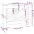 Cubierta para radiador MDF blanco 112x19x81,5