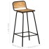 Taburetes de cocina 4 unidades madera maciza de