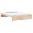 Estructura de cama doble sin colchón madera maciza 135x190