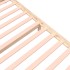 Estructura de cama doble sin colchón madera maciza 135x190