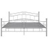 Estructura de cama de metal gris 200x200