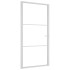 Puerta interior vidrio EGS y aluminio blanco 102,5x201,5