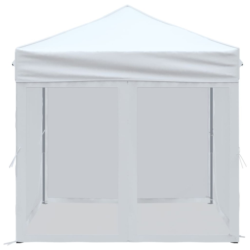 Carpa para fiestas plegable con paredes laterales blanca 2x2
